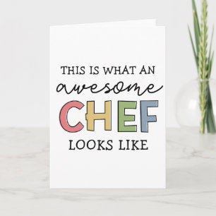Awesome Chef Gifts Best Chef Ever Funny Gift Card