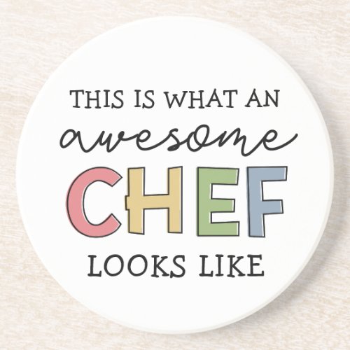 Awesome Chef Gifts  Best Chef Ever Funny Gift Coaster