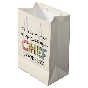 Awesome Chef Gifts Best Chef Ever Funny Gift Medium Gift Bag