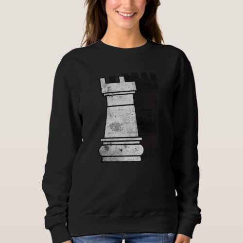 Awesome Chess Piece Rook Cool Chess Tournament Pla Sweatshirt