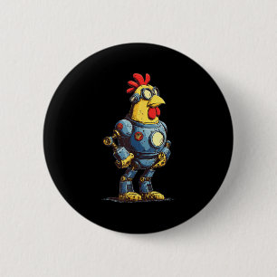 Awesome Chicken Robot For Future Animals Lovers  Button
