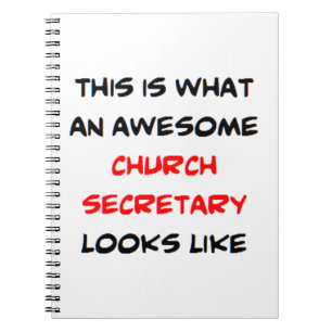 awesome church secretary notebook