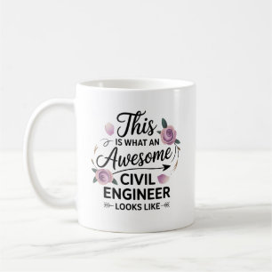 Awesome Civil Engineer Gift for Women Engineering Coffee Mug