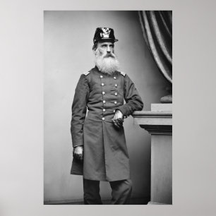 Awesome Civil War Beard, 1860s Poster