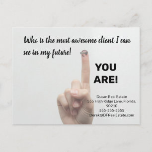 Awesome client  real estate marketing sell  postcard