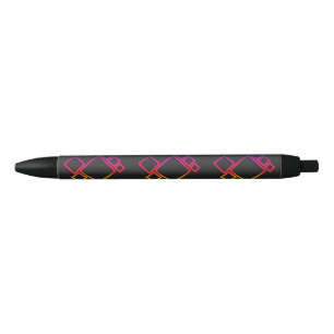 Awesome Colorful Squares on Black No. 1 Pen
