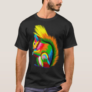 Awesome Colorful Squirrel For Chipmunk Women Men 1 T-Shirt