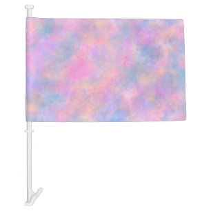 Awesome Combination of Pastel Colors Car Flag