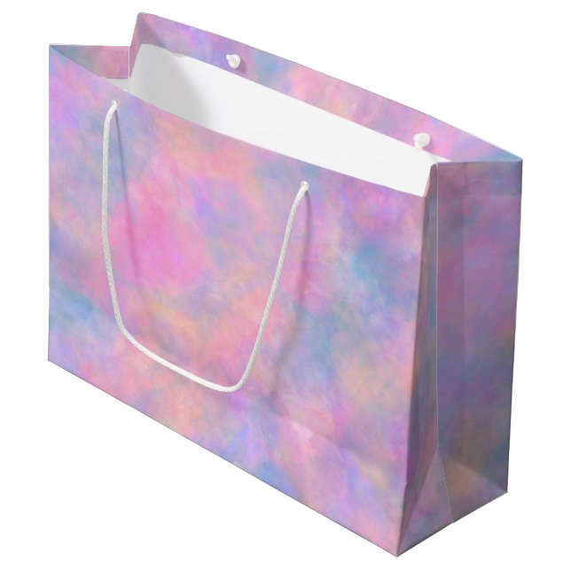 Awesome Combination of Pastel Colors  Large Gift Bag (Front Angled)