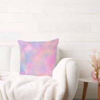 Awesome Combination of Pastel Colors Throw Pillow