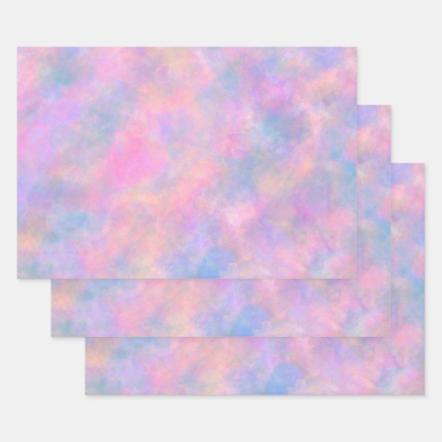 Awesome Combination of Pastel Colors  Wrapping Paper Sheets (Set)