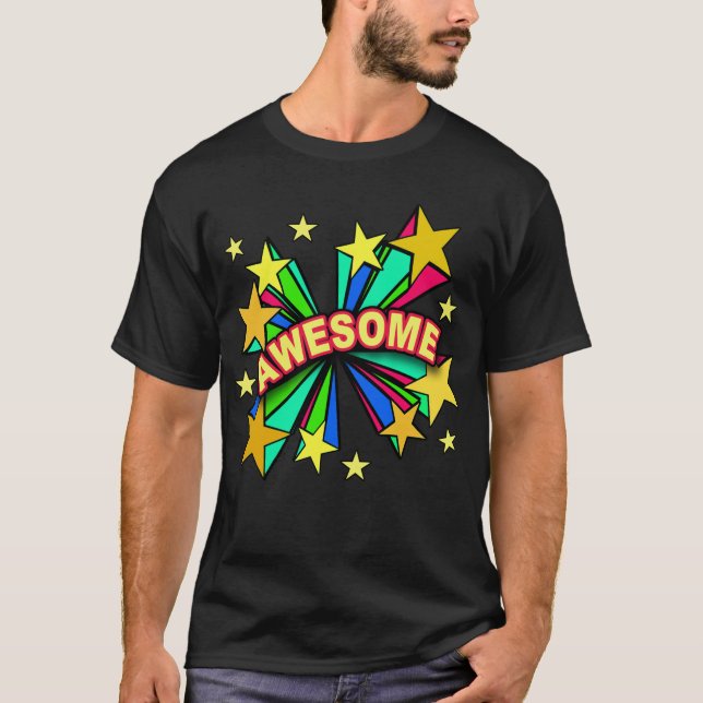 AWESOME Comic Book Style Art T-shirts, Travel Mugs T-Shirt (Front)