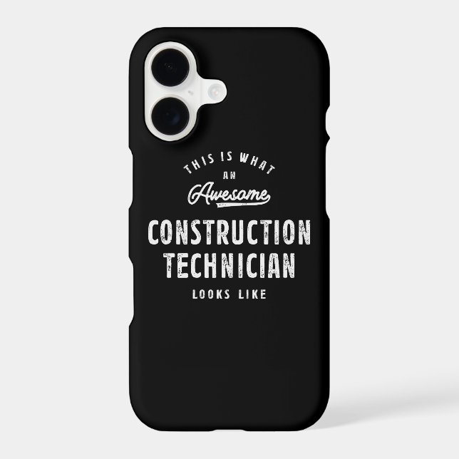 Awesome Construction Technician Iphone Case (Back)