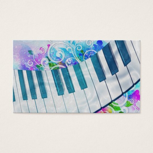 Awesome cool blue circular piano light effect (Front)