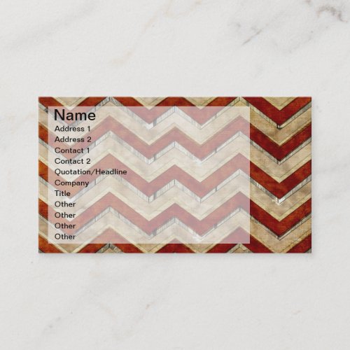 Awesome cool chevron zigzag pattern business cards