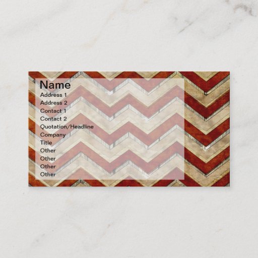 Customizable Awesome cool chevron zigzag pattern business cards