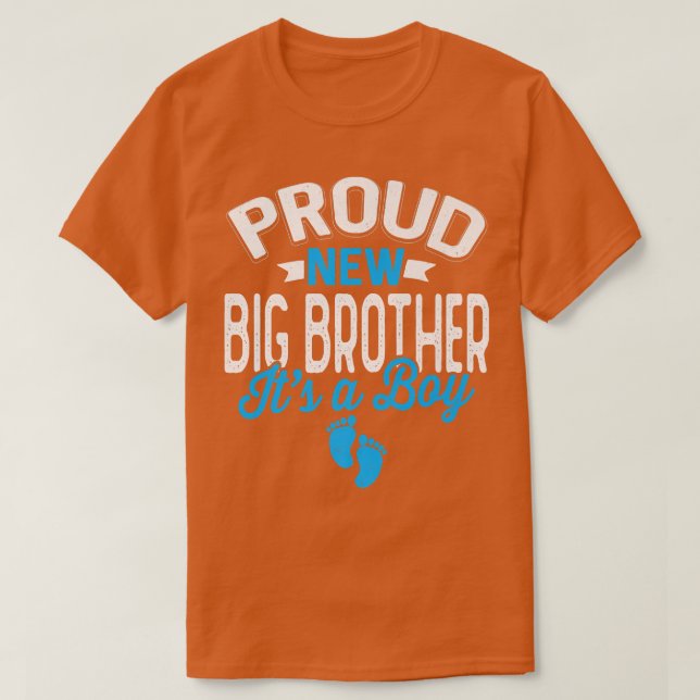 Awesome Cool Proud New Big Brother It's A Boy Gend T-Shirt (Design Front)