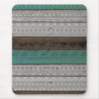 Awesome cool trendy Aztec geometric pattern Mouse Pad