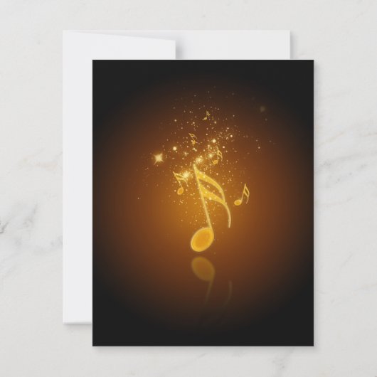 Awesome cool trendy glowing semiquavers music note (Back)
