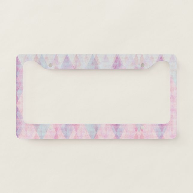 Awesome Cool Trendy Purple License Plate Frame (Front)