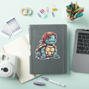 Awesome Cool Turtle Adorable Animal Graphic Sticker