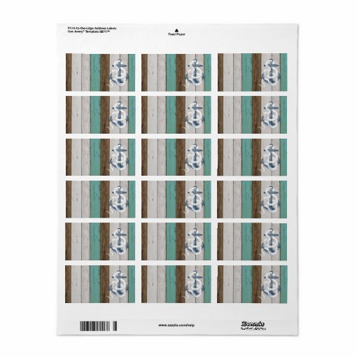 Awesome cool vintage blue anchor white snake label | Zazzle