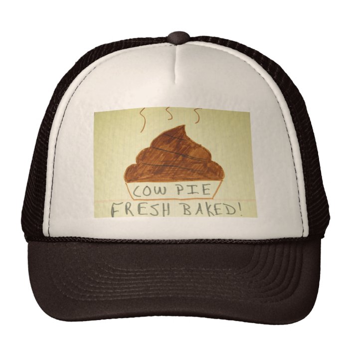 Awesome Cow Pie Clothing Mesh Hats