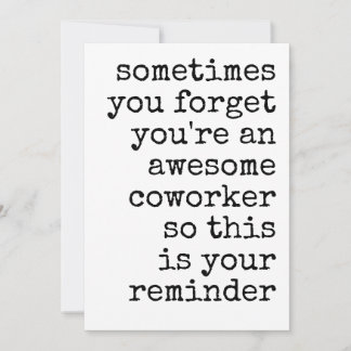 Awesome Coworker Thank You Appreciation Holiday Card