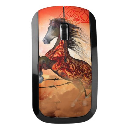 Awesome creepy running hors wireless mouse