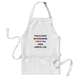 awesome croatian mom coffee mug adult apron