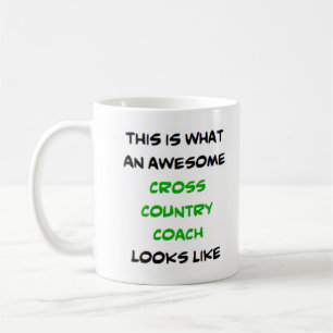 awesome cross country coach coffee mug