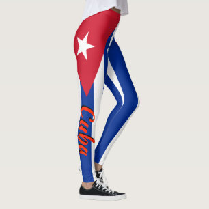 Awesome Cuba Cuban Flag Leggings