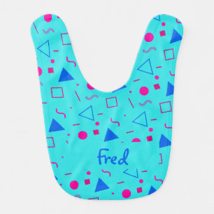 Awesome Custom Baby Boy Gift Blue Baby Bib