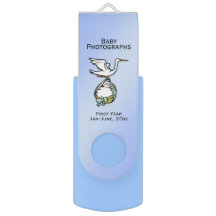 Awesome Custom Baby Photo / Info Keeper in Blue