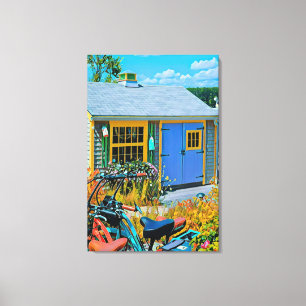 Awesome Cycling Painting Canvas Print