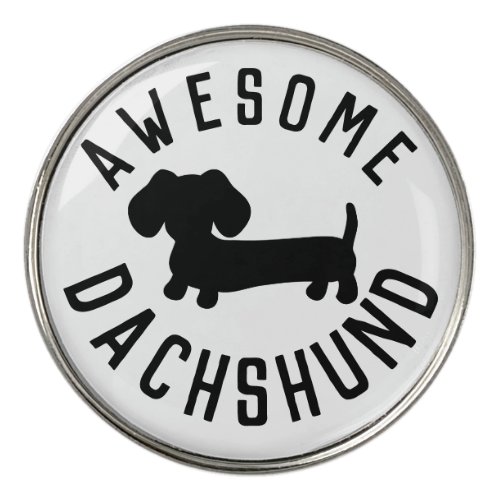 Awesome Dachshund Brand Golfer Wiener Dog Gift Golf Ball Marker
