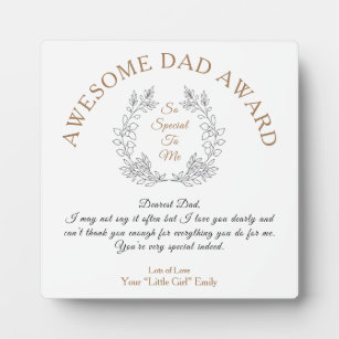 father daughter plaques