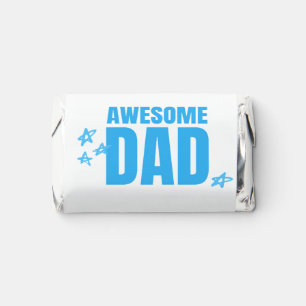 Awesome dad blue text hershey's miniatures