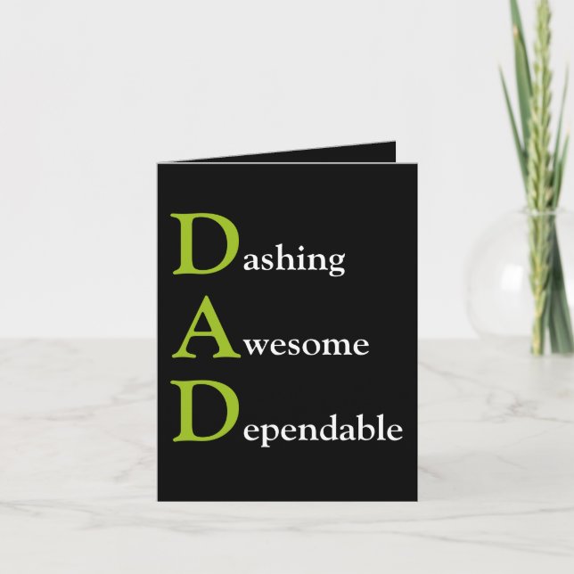 Awesome Dad definition funny Father’s Day Card (Front)