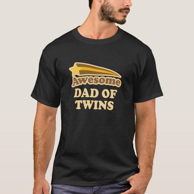 Awesome Dad of Twins T-Shirt (Front)