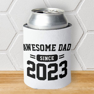 Awesome Dad Since XX Athletic Modern Father's Day Can Cooler
