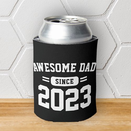 Awesome Dad Since XX Athletic Modern Fathers Day Can Cooler