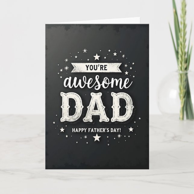 Awesome Dad Star Card (Front)