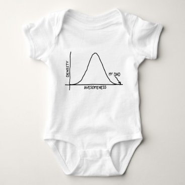 Awesome Dad - Statistics Baby Clothing Baby Bodysuit