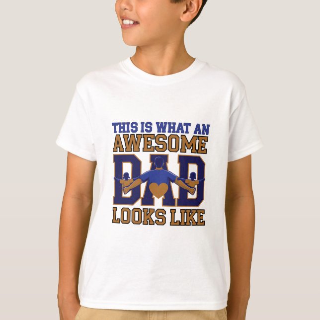 AWESOME DAD This is what an dad looks like MENS T- T-Shirt (Front)
