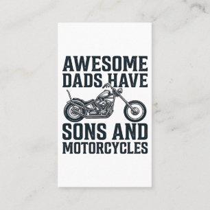 Awesome Dads Have Sons and Motorcycles Design_1 Business Card