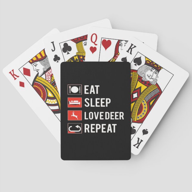 Awesome Deer Lover Creative Modern Design  Poker Cards (Back)