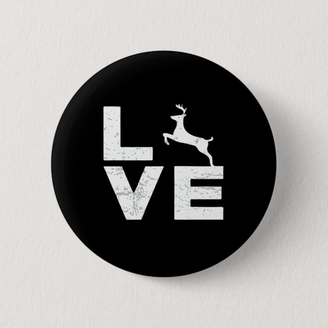 Awesome Deer Lover Trendy Aesthetic Design  Button (Front)