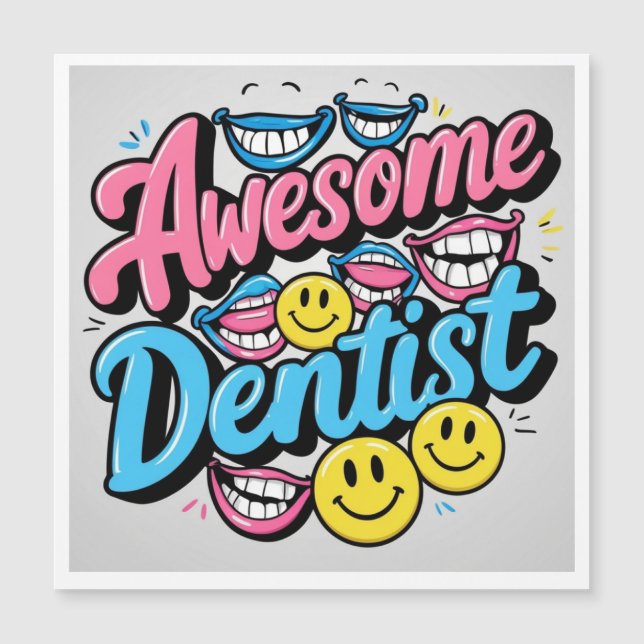 Awesome dentist thank you, smile gift (Front)