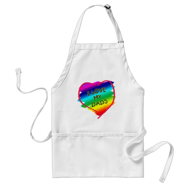 Awesome Design for Gay Dads Adult Apron (Front)